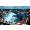 Estrutura de cúpula pré -fabricada Construa o telhado de cúpula de vidro de vidro